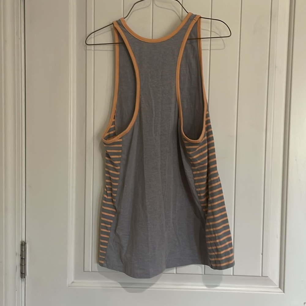 Under Armour Gray and Orange Gym Tank Top - Picture 3 of 3